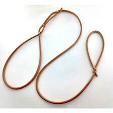 Predvádzacie kožené vodítko okrúhle 6mm prírodné